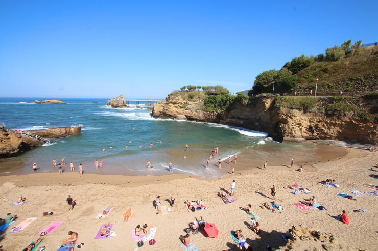 plage-port-vieux Plage du Port-Vieux à Biarritz